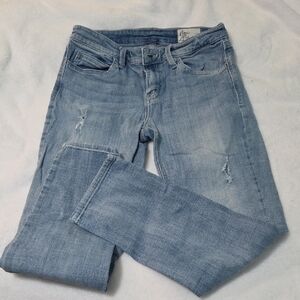 Cosmic Blue Love Light Blue Skinny Jeans for Women